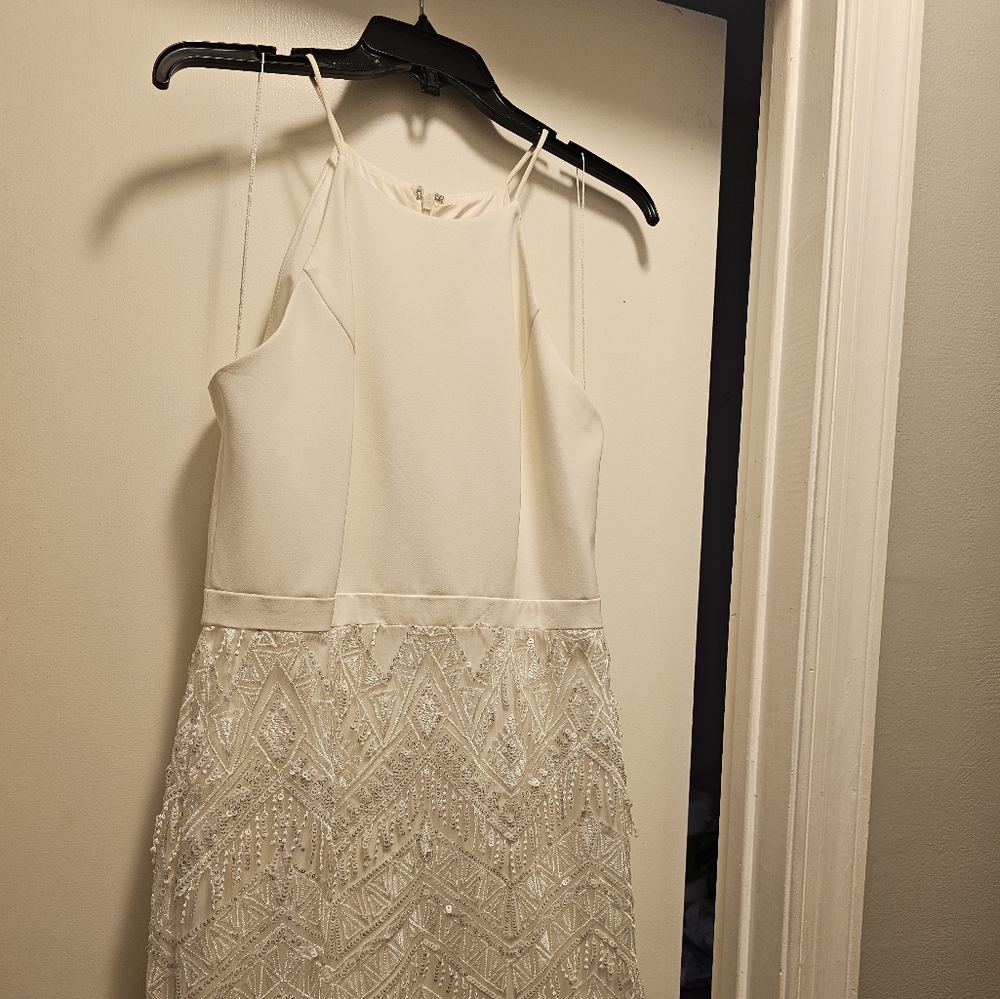Short White dress Aidan Mattox from Lord & Taylor